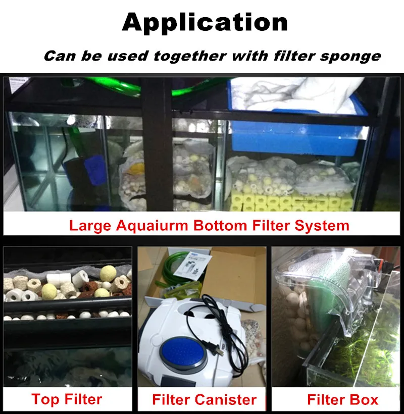 

Ceramic Ring Aquarium Nitrifying Bacteria House Filter Media Fish Tank Pond Filter Bio Ball Ring Aquarium Filter Accessories