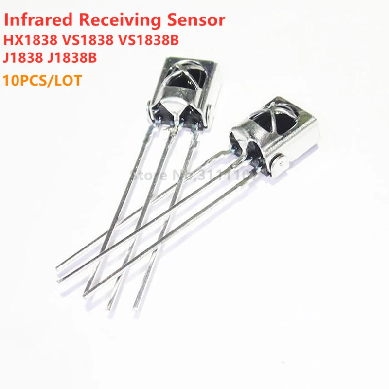 

10PCS/LOT Eneral Integration Universal Infrared Receiving Head Infrared Sensor HX1838 VS1838 VS1838B J1838 J1838B