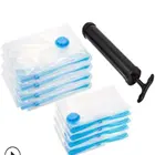 Вакуумные мешки для одежды, стеганый мешок для хранения, складной герметичный влагостойкий органайзер для одежды, экономия места, ручной воздушный насос