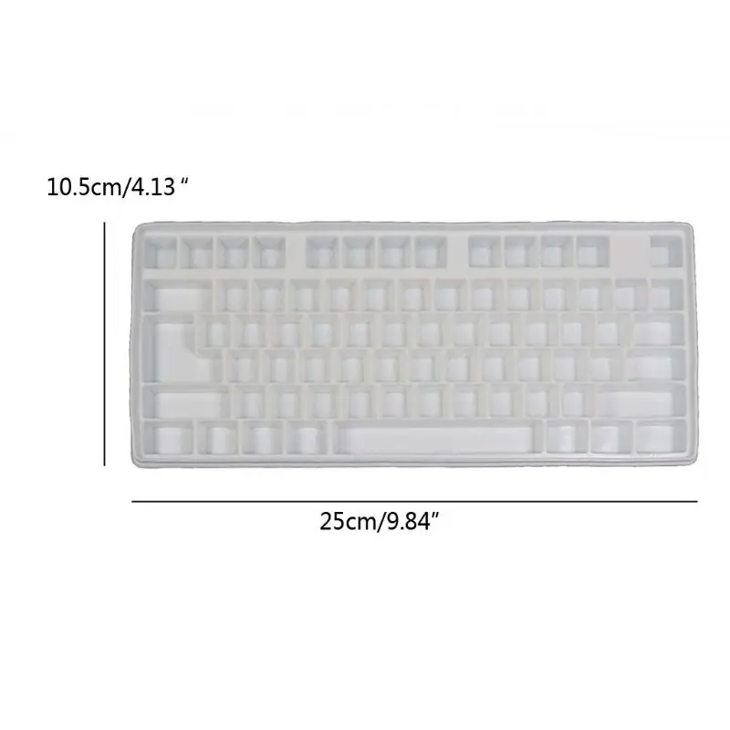 

DIY Computer Keyboard Shape Silicone Mold Natural Handmade Soap Chocolate Candy Mould Craft Resin Clay Decorating Tools