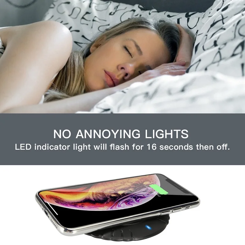 10 Вт Адаптивная Быстрая Зарядка QI Беспроводное зарядное устройство 9 в 3 0 А