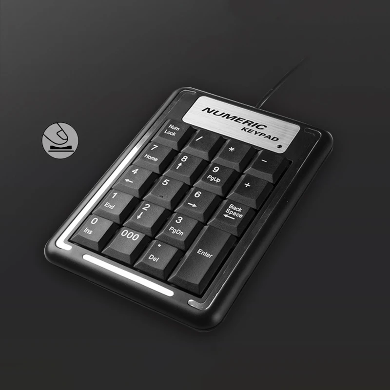 Проводная USB клавиатура с 19 клавишами тонкая цифровая мини цифрами клавиш для