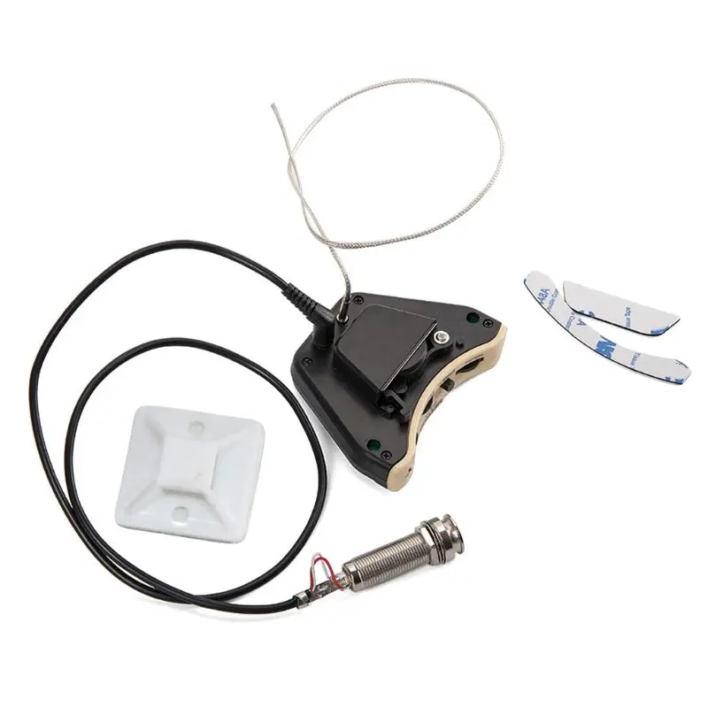 

Acoustic Guitar Soundhole Preamp Piezo 3 Band Pickup Eq With Microphone 54DE