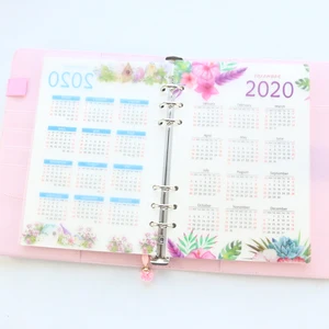 Domikee, 2020 год, календарь, милая школа, 6 отверстий, PP, индексный разделитель для девочек, дневник, переплет, еженедельник, блокноты канцелярские товары, A5 A6