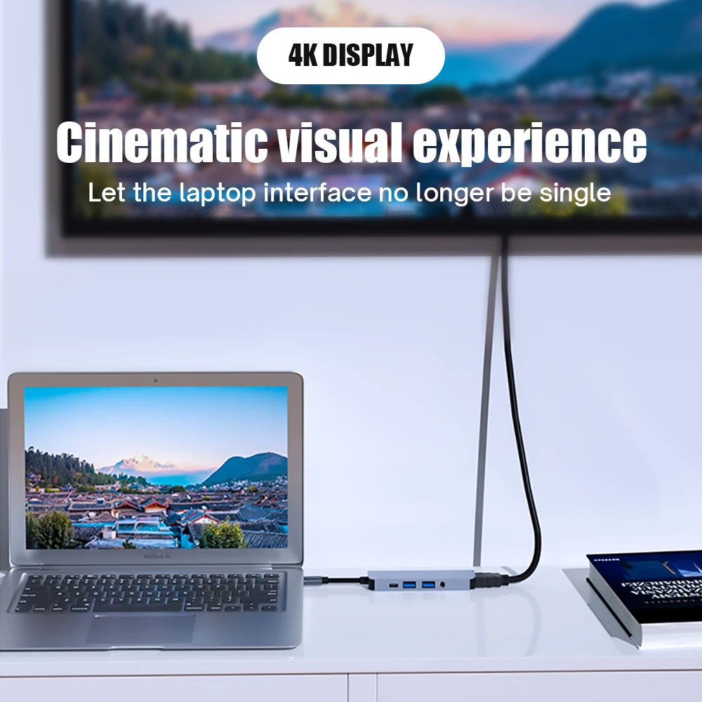 Док-станция 5 в 1 USB C HDMI 4K PD | Компьютеры и офис