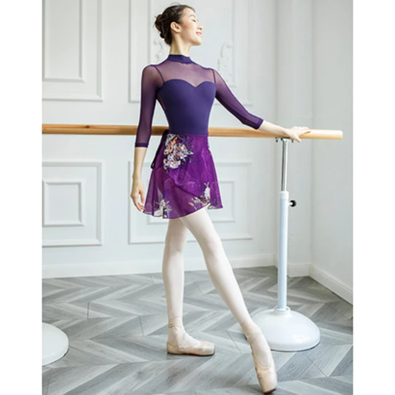 

2020 Ballet Leotard Female Training Costume Gymnastics Air Yoga Slim Bodysuit Ballet Leotards for Women Dance Jumpsuit for Adult