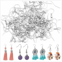 100pcs 304 diy earring findings clasps hooks with coil and ball jewelry making accessories earwire