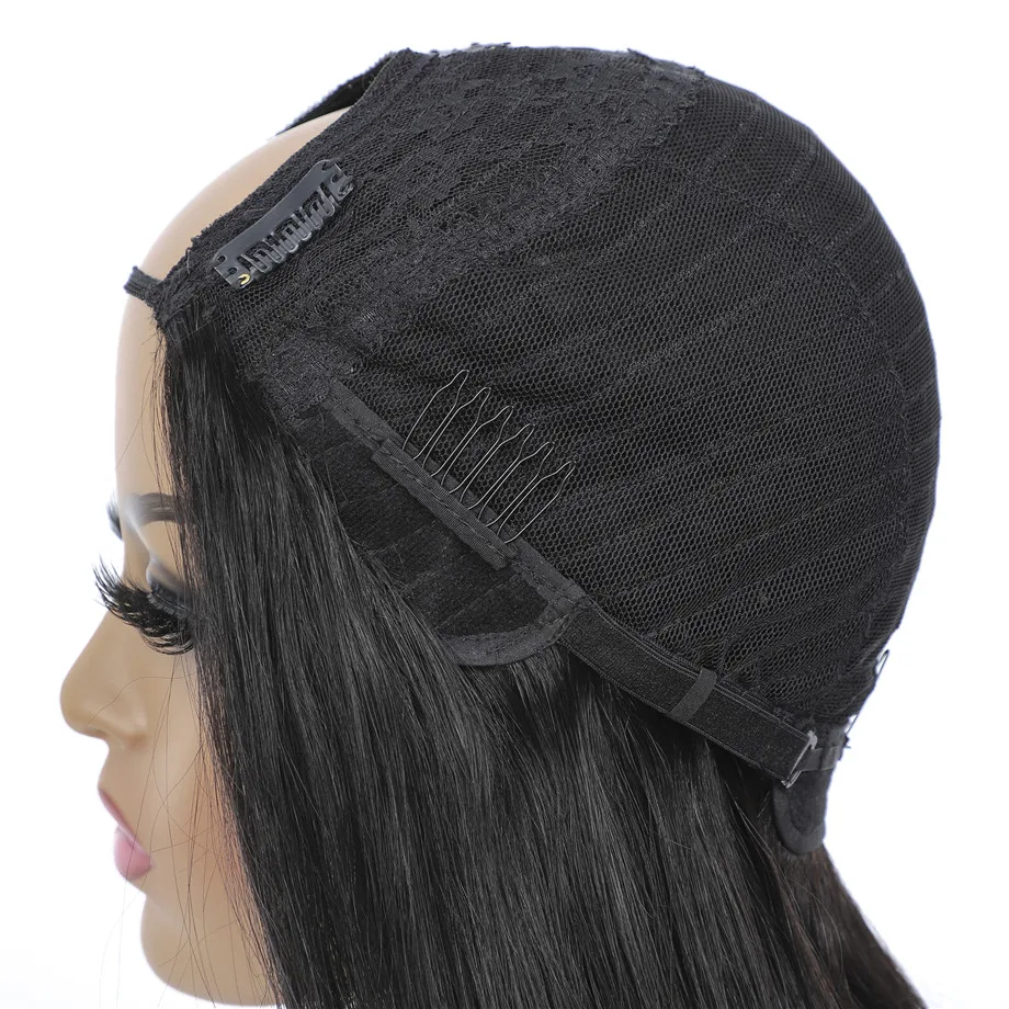 Короткий парик Боб U-образной формы человеческие волосы 10 12 14 дюймов бразильские