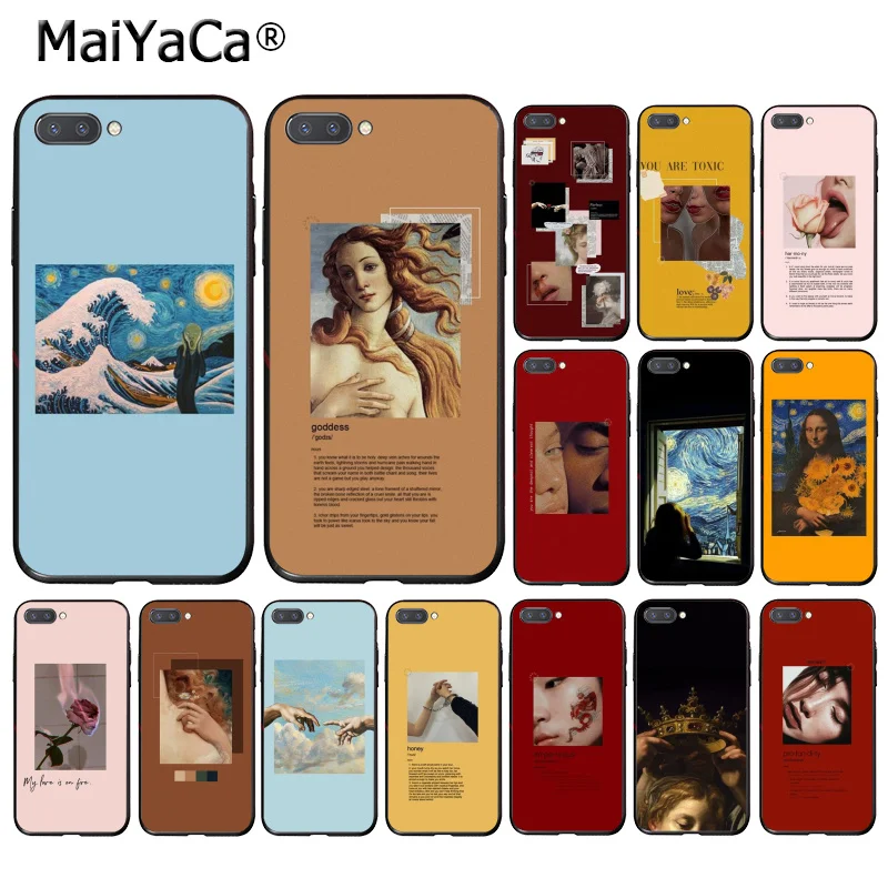 Чехол MaiYaCa для Huawei Honor 8X 9 10 20 Lite 7A 8A 5A 7C 10i 9X play 8C с рисунком Ван Гог Мона Лиза|Бамперы|