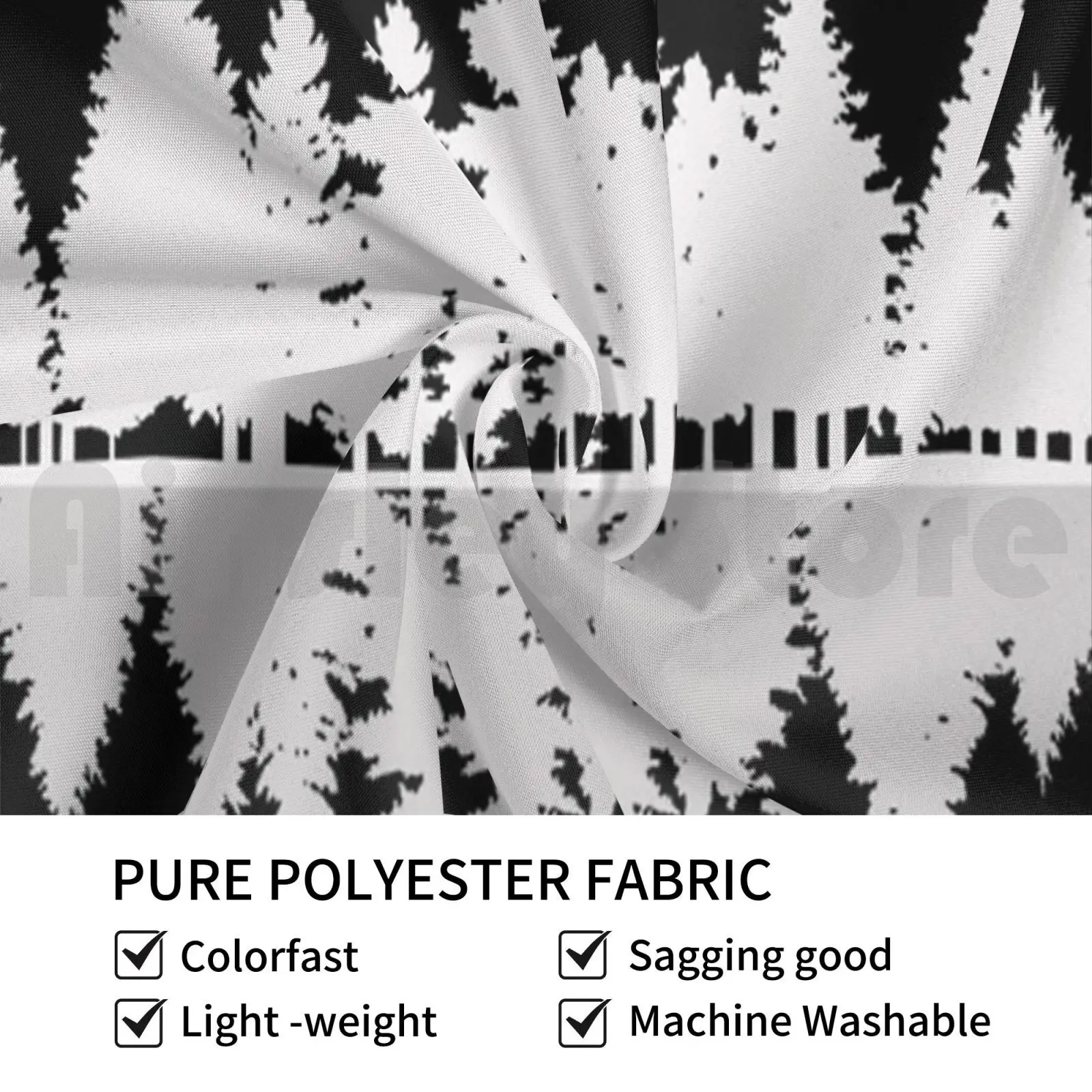 Настенный гобелен с изображением леса природный звук музыка цитаты голубые