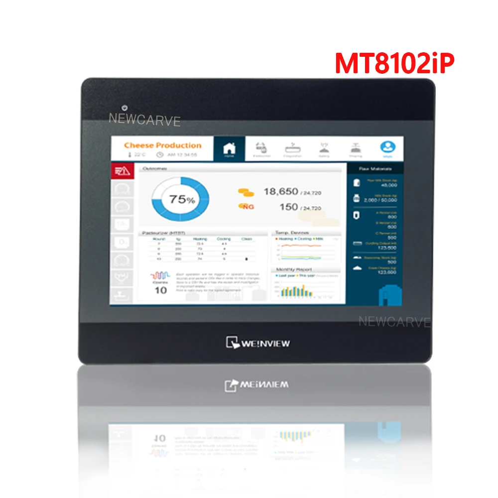MT6103iP MT8102iP MT6102iQ HMI Сенсорный Экран 10 1 дюйма 1024*600 USB/Ethernet WEINVIEW/WEINTEK новый интерфейс