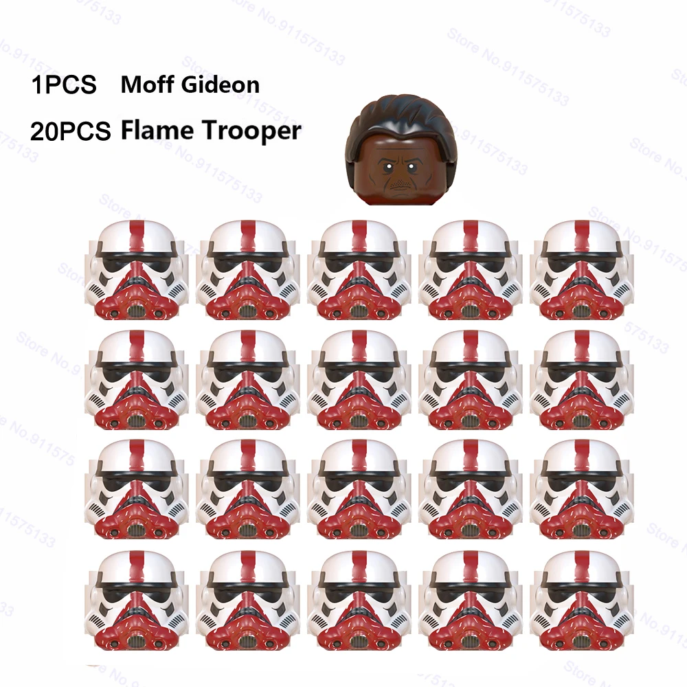Moff Gideon-soldado de la muerte, 21 unids/lote, bloques de construcci&oacute;n, figuras de Star Wars, juguete de soldado-2