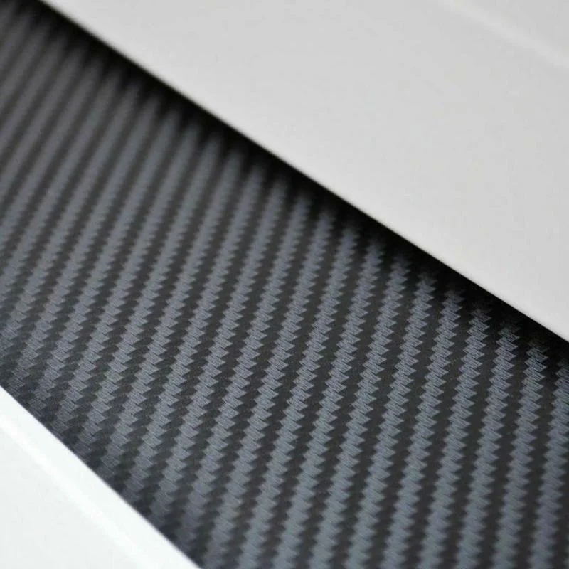 Наклейка из углеродного волокна на задний бампер автомобиля 90 см защита от