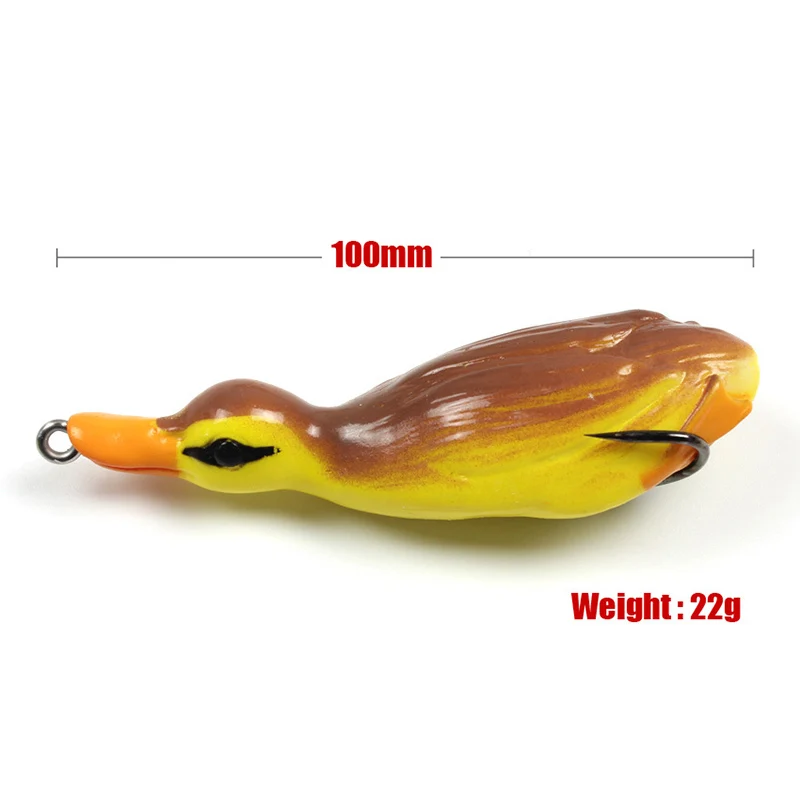 

Fishing Lure Floating Artificial Bait 3D Duck Soft Realistic Appearance Silicone Fishing Tackle Fishing Accessories