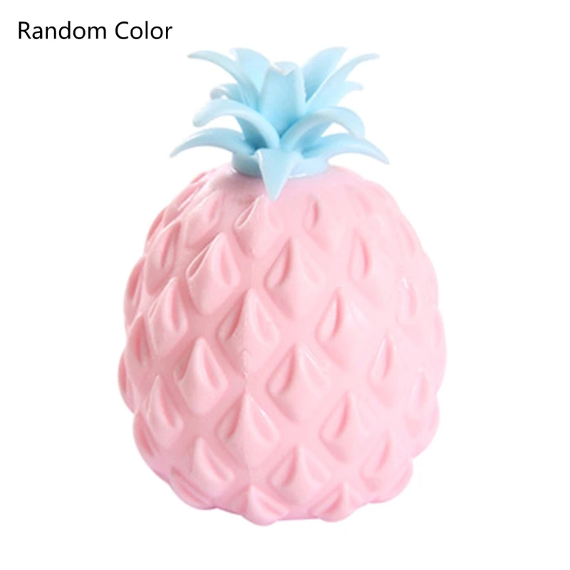 

Q0KB Pineapple Stress Ball Toy Pressure Balls Release Anxiety Stress Tension Squishy Sensory Squeeze and Pull for Kids Adults