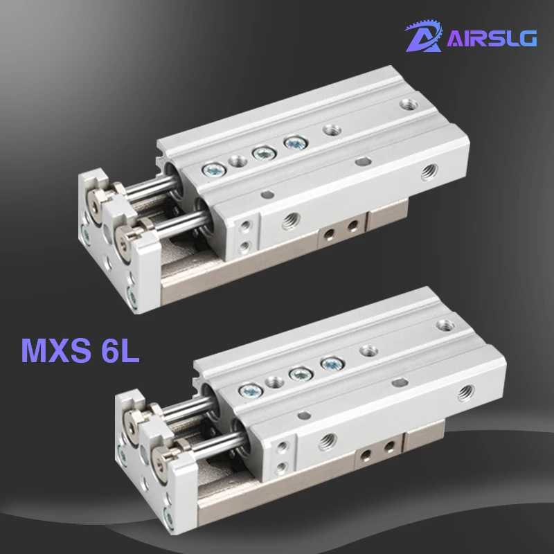 

MXS MXS6L-20 MXS6L-20A -20AS -20AT MXS6L-20B -20BS -20BT MXS6L-20C -20CS -20CT Dual rod Rail air Slide guide cylinder Pneumatic