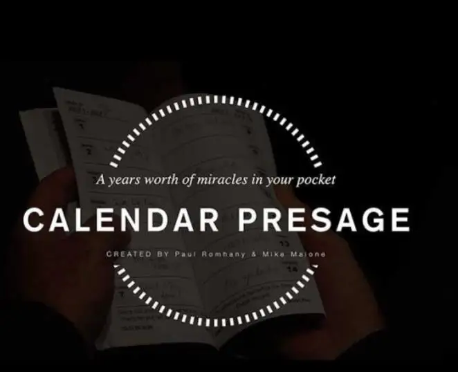 

Calendar Presage by Paul Romhany, magic tricks (no props)