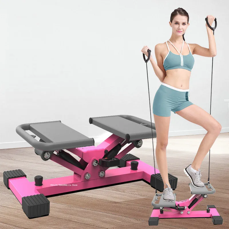 Indoor Stair Stepper Portable Home Gym Stepper Machine V-Type Sport Mode Climbing, Cardio Fitness Stepper with LED Monitor