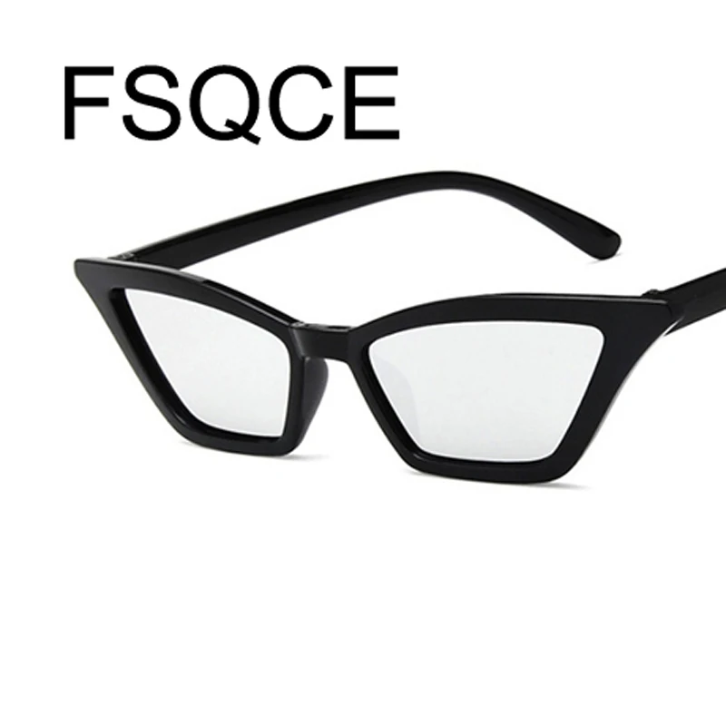 Женские солнцезащитные очки розовые винтажные кошачий глаз люксовый бренд