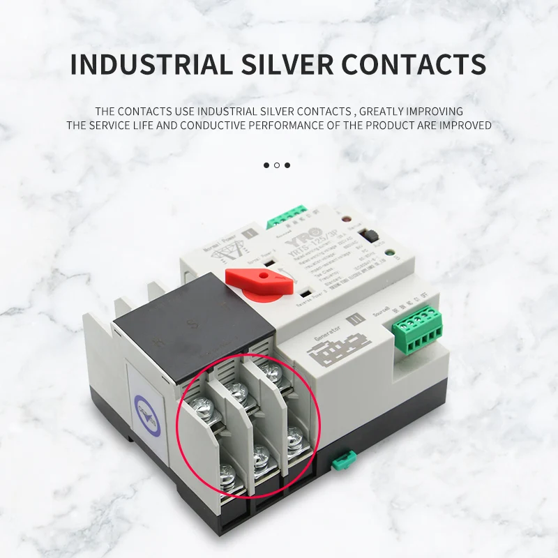 Din Rail 2P Mini ATS Dual Power Automatic Transfer Switch Electrical Selector Switches Uninterrupted 100A | Обустройство дома