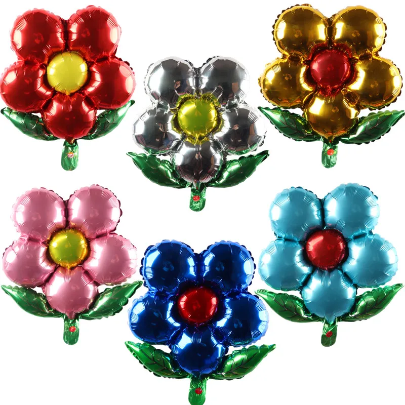 XXYYZZ цветок Алюминиевая фольга воздушные шары с днем рождения свадебные для