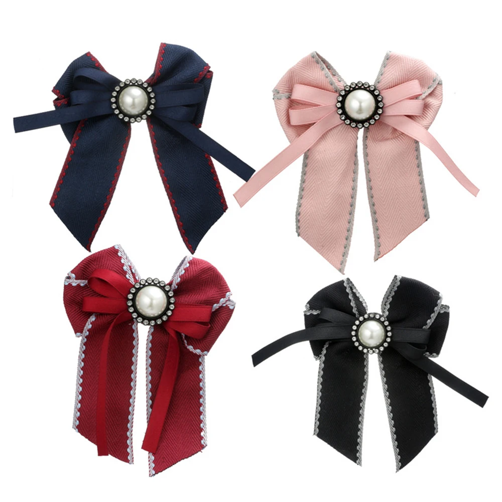 Винтажный бант Кристалл женские броши холст ткань ошейник с бантиком галстук