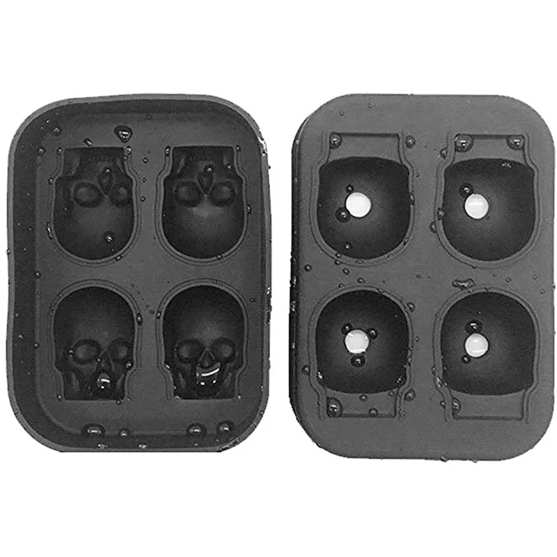 Виски вино коктейль Ice Cube 3D Силиконовая форма льда кубик для шоколада с черепом