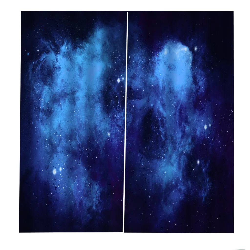 Голубое небо дневные драпировки декор для гостиной спальни 2 панели шторы на окна