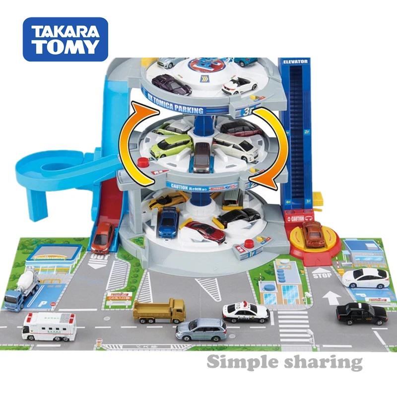 Takara Tomy Tomica Plarail набор моделей автостоянки литые образовательные детские игрушки