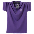 Мужская рубашка-поло с коротким рукавом, размеры до 8XL