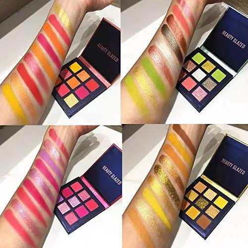 Красота глазурованная 10 шт матовые мерцающие тени ультра пигментный макияж глаз