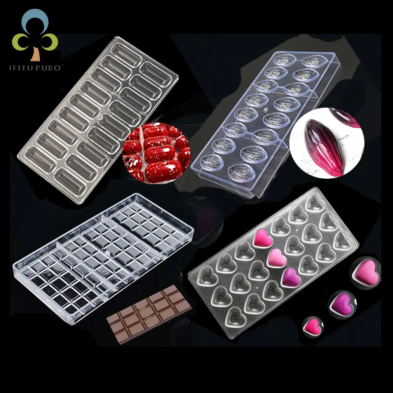 3D формы для шоколадных конфет поликарбонатные пластиковые цветочный поднос