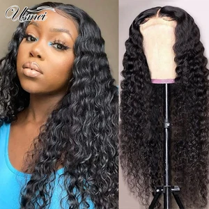 Usmei Water Wave Synthetic Lace Front Wig 150% Density T part Lace Closure Wigs for Black Women Synthetic Lace Wigs Daily Wear Usmei Water Wave Synthetic Lace Front Wig 150% Density T part Lace Closure Wigs for Black Women Synthetic Lace Wigs Daily Wear