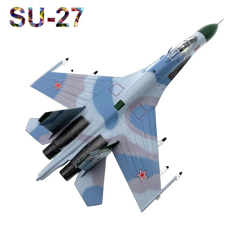 1/100 Баренцева военные SU 27 Фланкер 1987 русский NO.36 боец литой металлический самолет