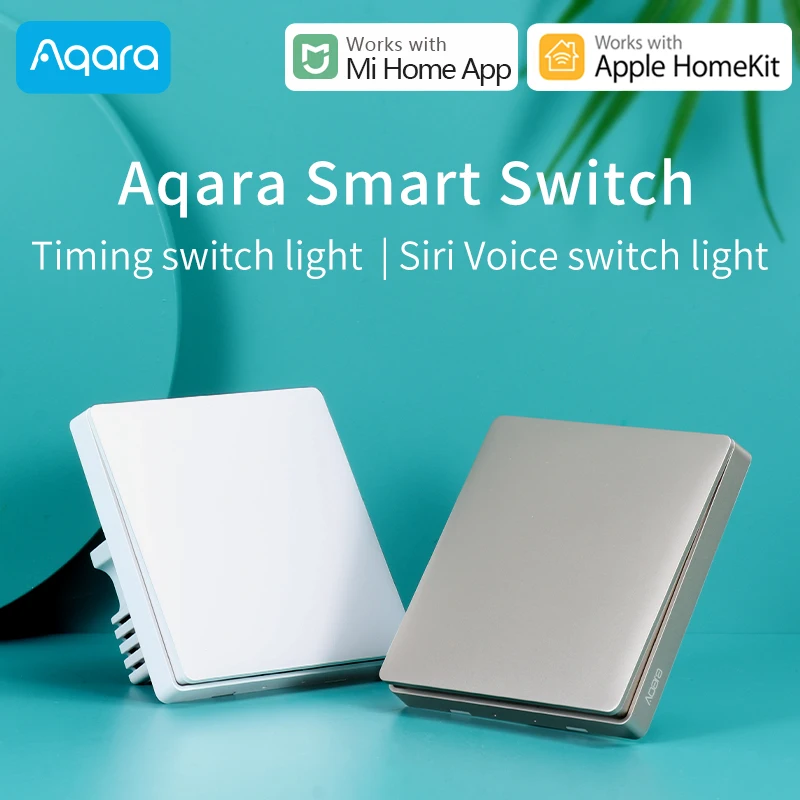 Aqara Серебряный/Золотой беспроводной умный настенный выключатель