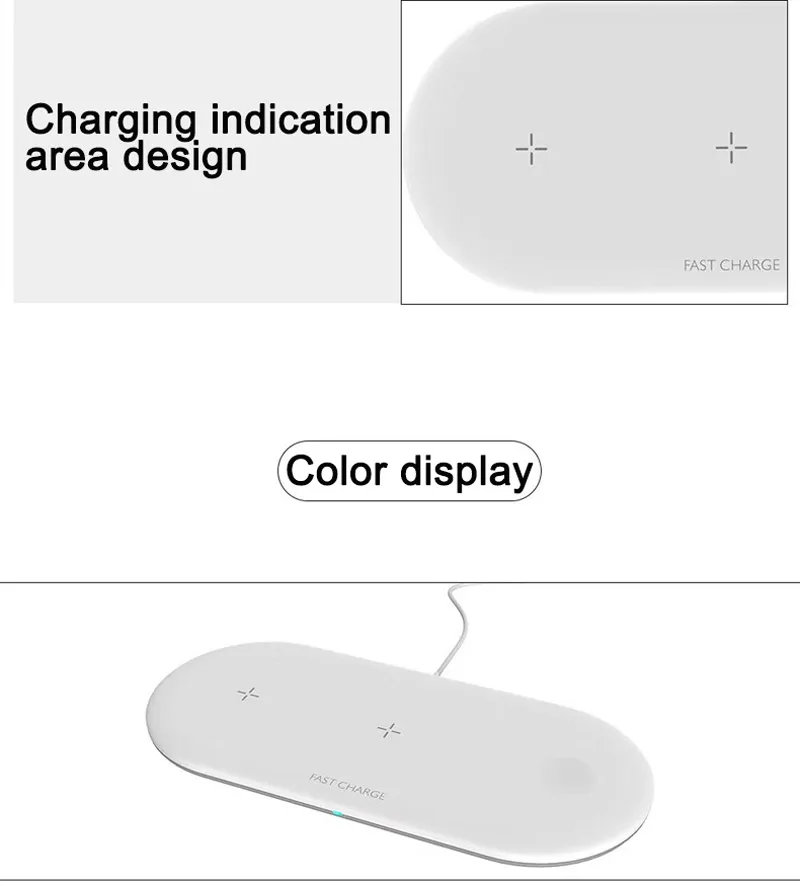 3 в 1 лучшее Беспроводное зарядное устройство для Iphone и Apple Watch 4 Airpods 10 Вт быстрая Беспроводная Накладка для iPhone 11 PRO X XR 8 samsung note 10