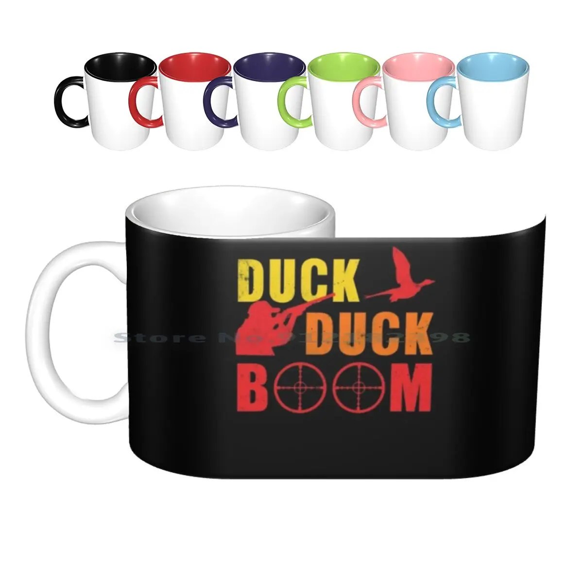 

Hunting-Duck Duck Boom Ceramic Mugs Coffee Cups Milk Tea Mug Hunting Hunt Wild Hog Hunt Outdoorsman Deer Hunting Bow Hunting