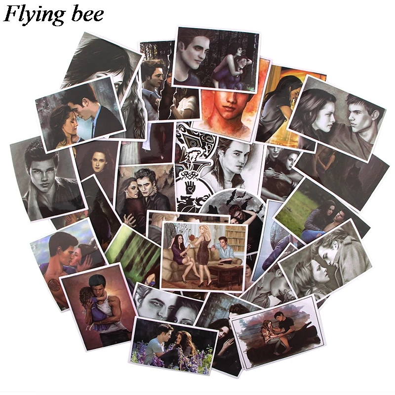 Flyingbee 35 шт. наклейка с зомби love story для сделай сам чемодан ноутбук скейтборд