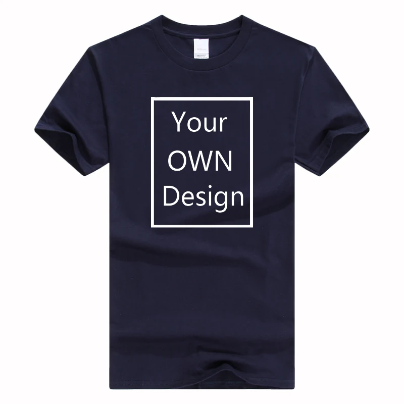 Хлопковая футболка с логотипом/изображением на заказ для мужчин и женщин