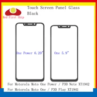10pcslot touch screen for motorola moto one p30 play xt1941 touch panel front outer lcd glass lens one power p30 note xt1942