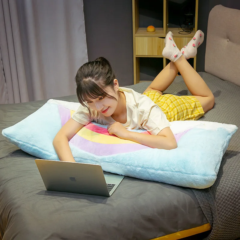 

40-90cm Colorful Rainbow Cloud Plush Pillow Sofa Cushion Stuffed Soft Baby Toys Dolls for Kids Children Girls Birthday Gift