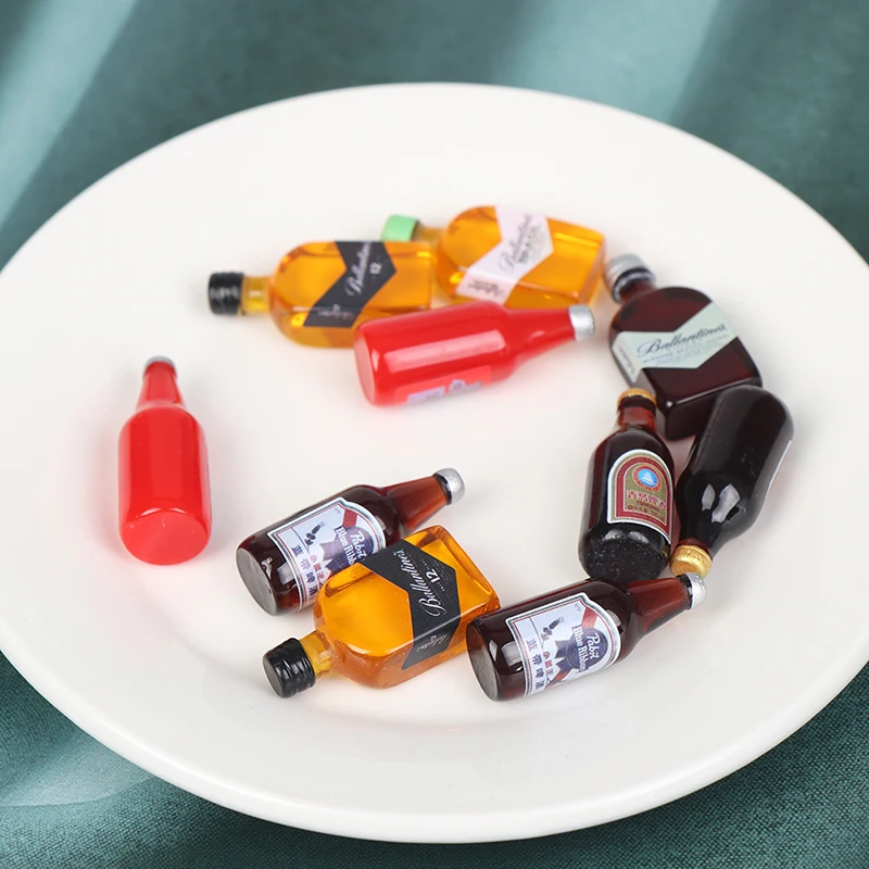 

5Pcs 1/12 Dollhouse Miniature Drink Bottles Dolls House Food Accessories