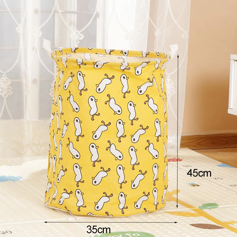 Little yellow duck ONEUP большая корзина для хранения белья Водонепроницаемая грязная одежда корзина для игрушек корзина для стирки грязная одежда корзины для хранения мелочей коробка - Цвет: Little yellow duck