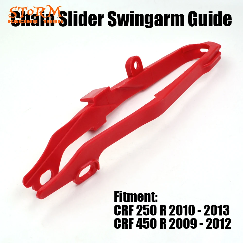 Красный мотоцикл грязи велосипед внедорожная цепь маятник слайдер руководство