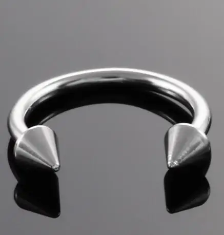 Нержавеющая сталь кольцо для пирсинга носа Подкова шип перегородка пирсинг