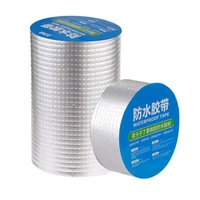 high temperature resistance waterproof tape aluminum foil thicken butyl tape wall crack roof duct repair adhesive tape 3 10m