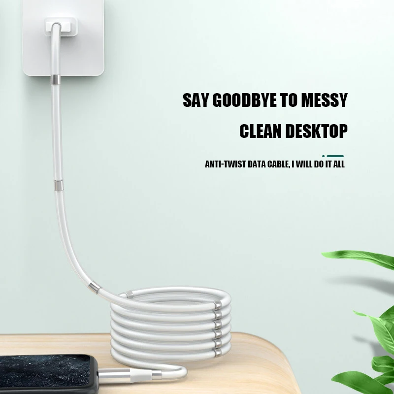 

usb micro magnetic cable 4A fast charging Mobile phone accessories for redmi oneplus vivo honor Type C charger silicone wire