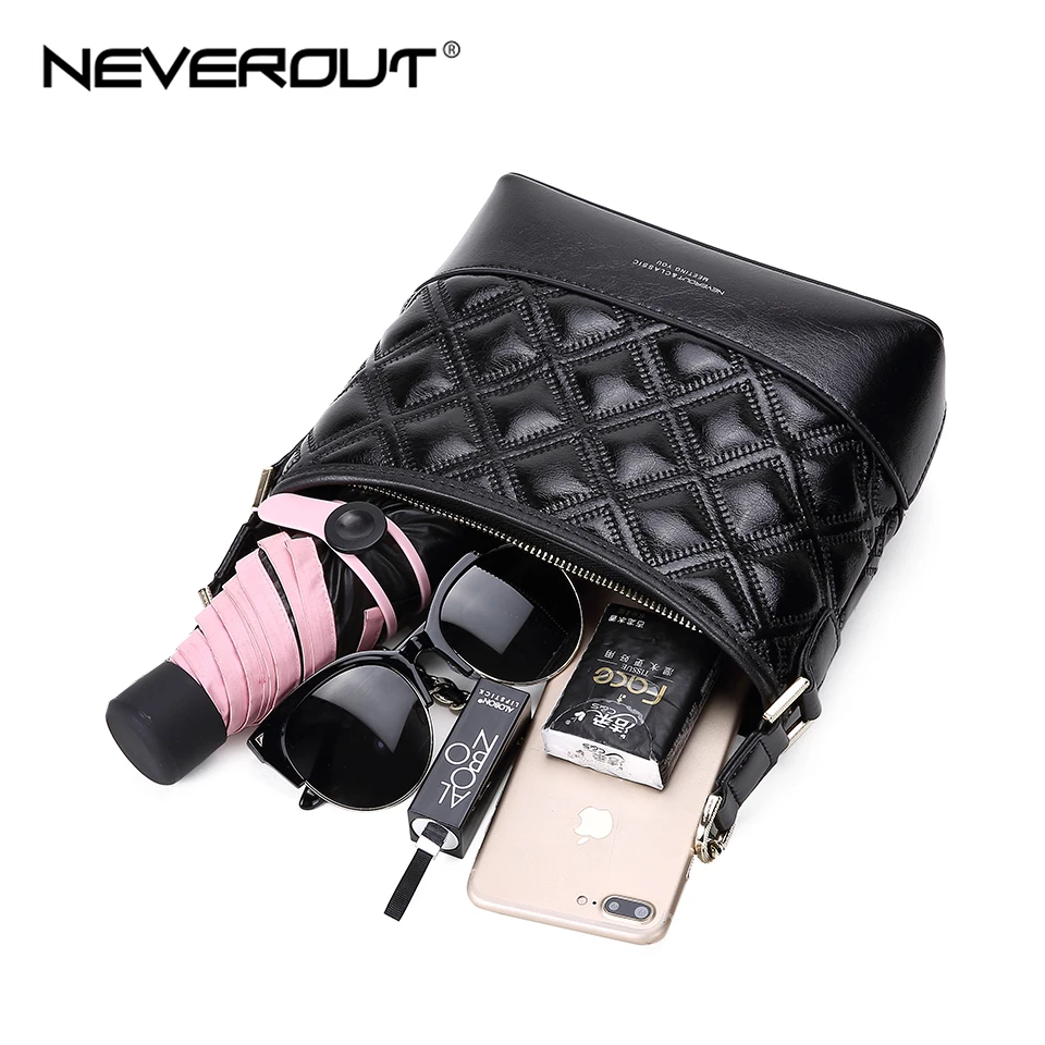 Классическая сумка-хобо NEVEROUT на молнии из спилка через плечо модный стеганый
