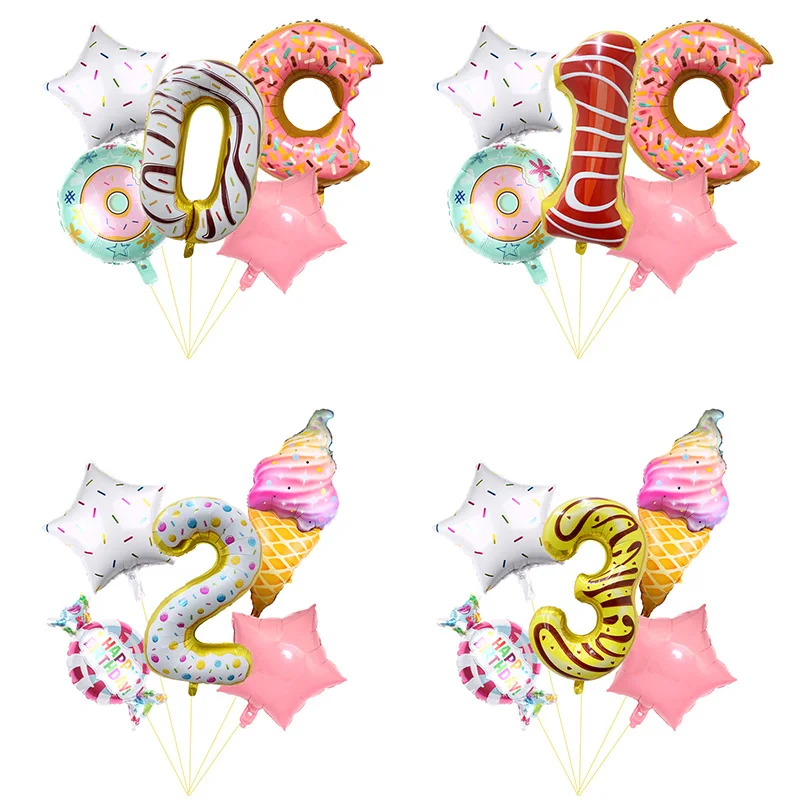 5 шт./упаковка цифры-шары для детского дня рождения | Дом и сад