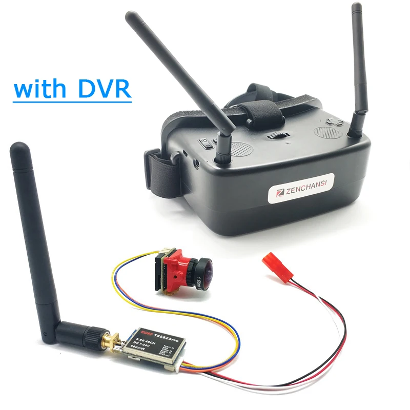 EW30 2 дюймовый FPV очки TFT LCD 480*360*2 дисплей с DVR и 600mwVTX 1/1.8 ''Starlight HDR 1200TVL fpv камера для